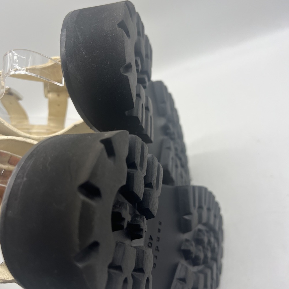 SANDRO Sandals Womens‎ 40 US 8.5 Stud Lizard Leather Gladiator RockChic - Picture 16 of 16